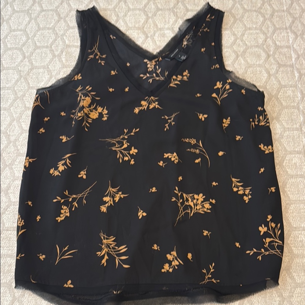 Halogen black tan tank size small